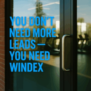 Gym marketing first impressions start with clean windows.
